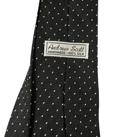 Andrew Scott Black Silk Tie - Picture 4 of 4